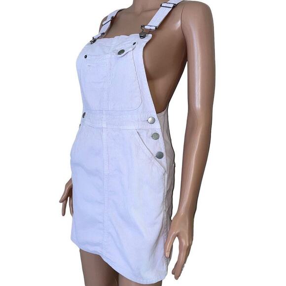 Asos//denim Curduroy pale purple overall dress romper multiple pockets SZ UK 4 - Picture 3 of 11